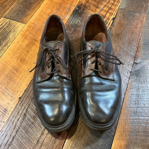 Allen Edmonds Berkshire Derby Shoes Men’s 11 Brown Leather Made in USA - Picture 1 of 11